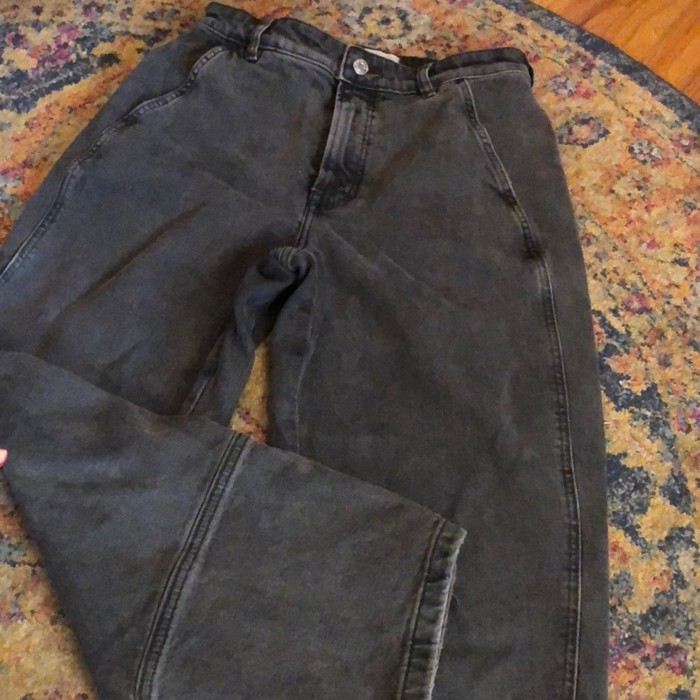 Everlane The Utility Barrel Pant Denim Black Organic Cotton Size 28R